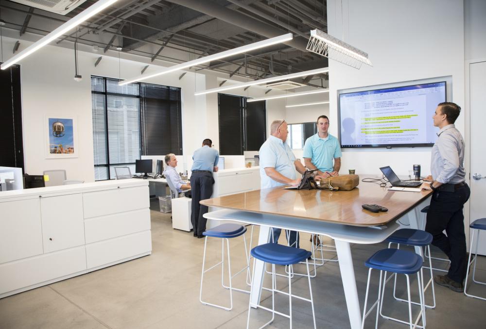 interior of Clark's Baltimore office