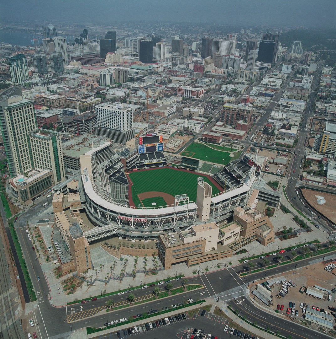 Petco Park San Diego California aerial view