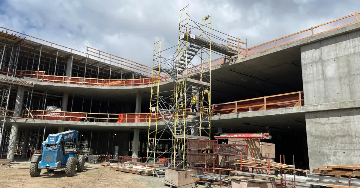 Garden Grove Civic Center Topping Out