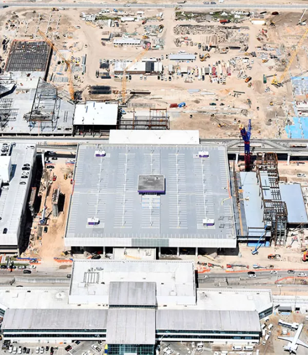 aerial view of IAH airport