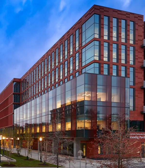 Exterior of MGUH Verstandig Pavilion