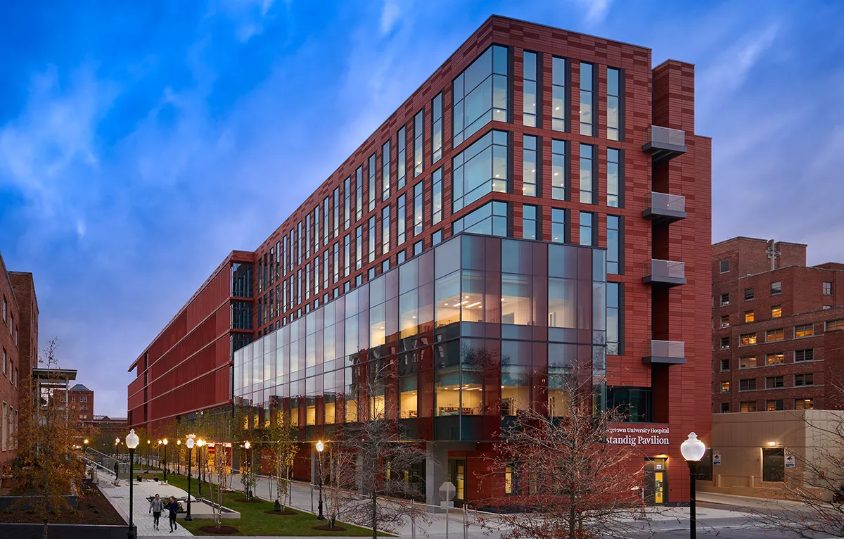 Exterior of MGUH Verstandig Pavilion