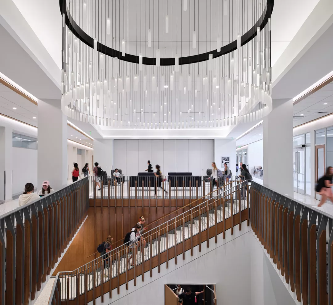 Interior photo of the CUA Conway School of Nursing and Campus Gateway